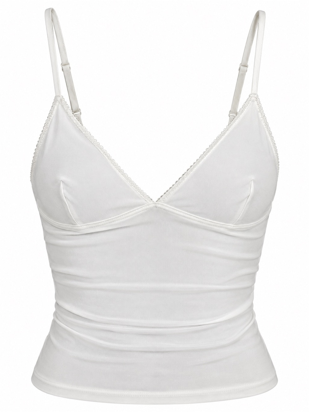 BDG Urban Outfitters Je T'aime Lace Trim Cami Top Ivory NWT Womens Large